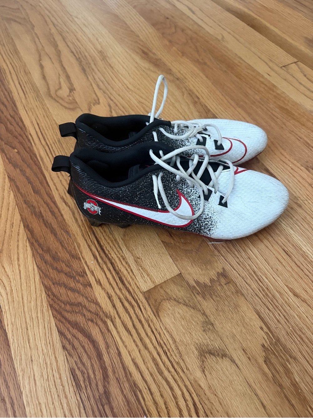 Nike Black and White Men's Football Cleats ohio state